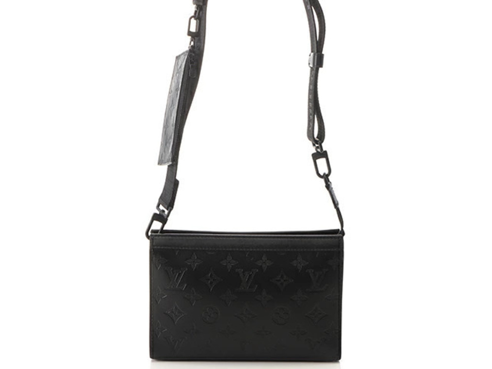 LOUIS VUITTON Gaston Wearable Wallet Monogram Shadow Black Noir Black